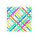 Bright Pastel Plaid Cocktail Napkins, Set of 16
