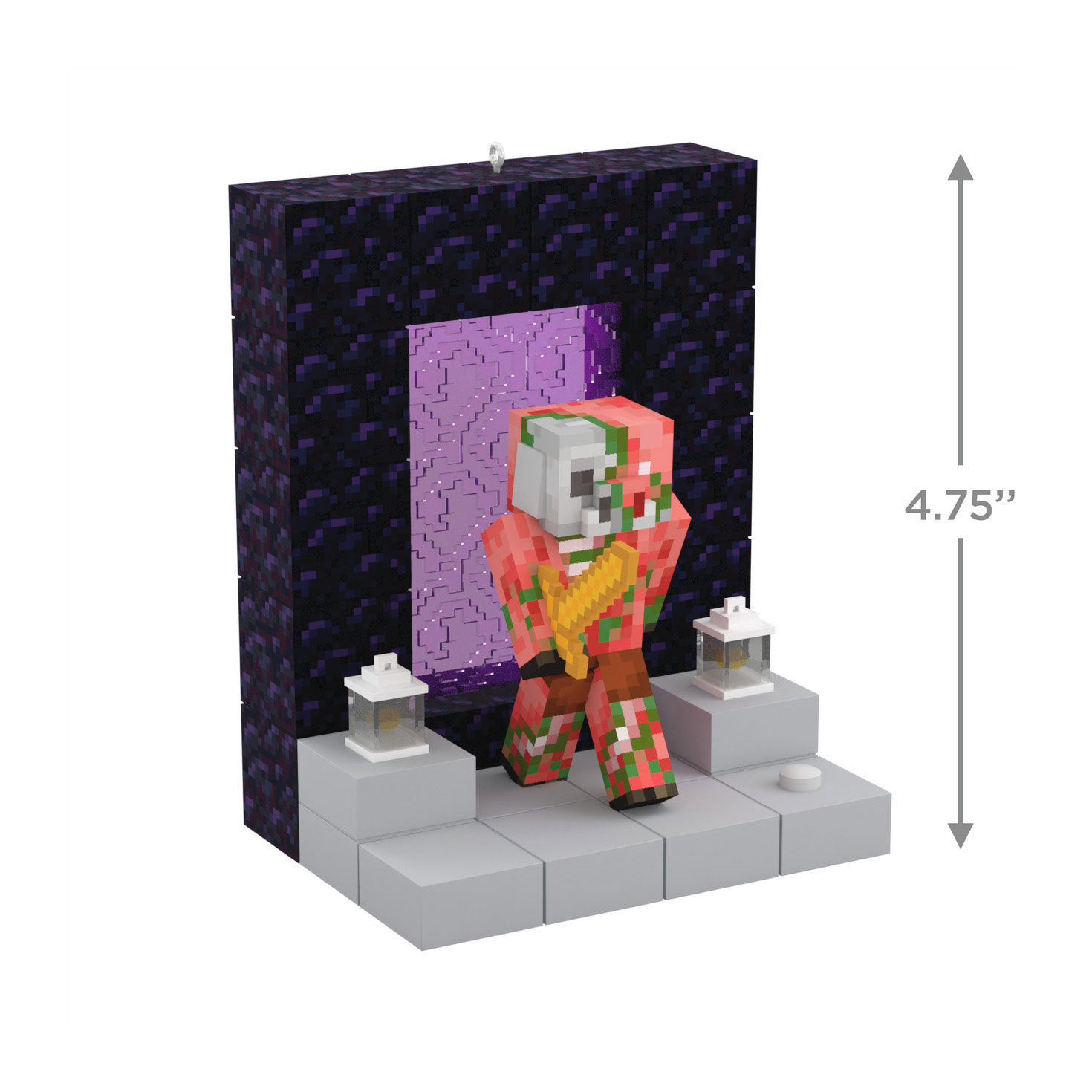 Minecraft Nether Portal Keepsake Ornament measurement image number 3