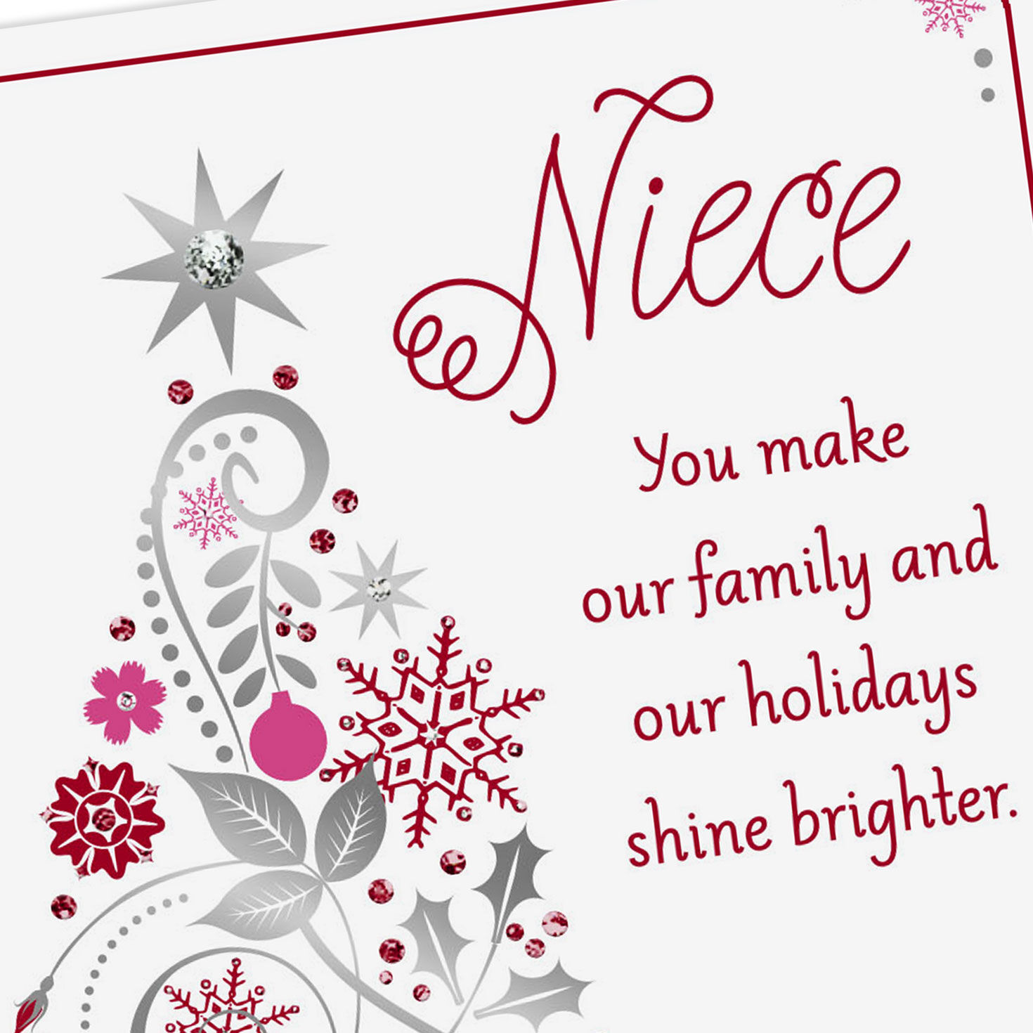 Printable Sentimental Niece Christmas