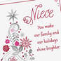 You Make Our Holidays Brighter Christmas Card for Niece, , large image number 4