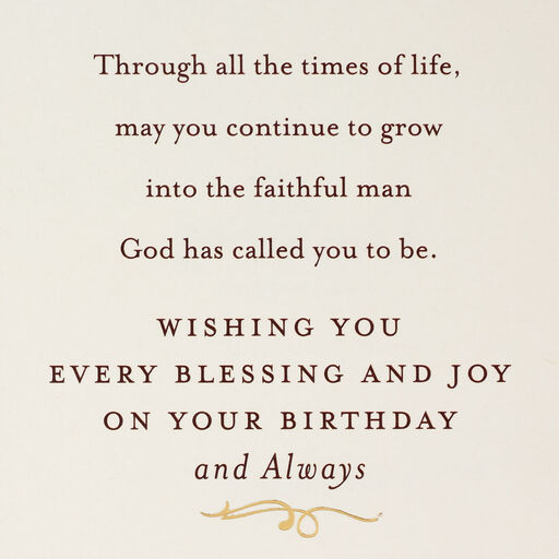 Every Blessing and Joy Religious Birthday Card for Son, 
