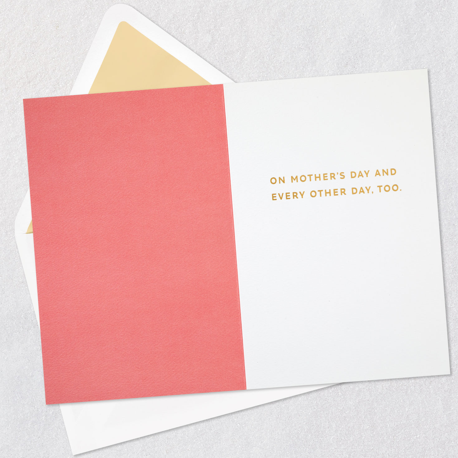 Love You Modern Lettering Mom Mother's Day Card open card with envelope image number 3