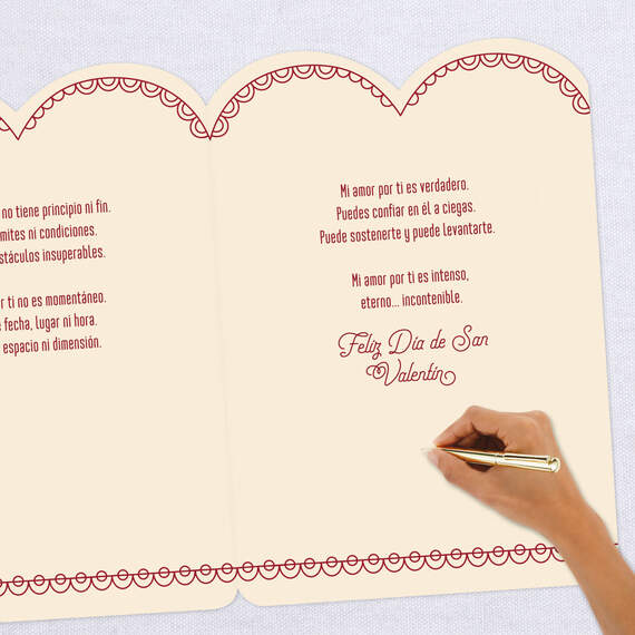 Infinite Love Jumbo Spanish-Language Valentine's Day Card, 19.25", , large image number 6