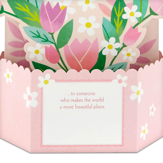 Tulips and Butterflies Musical 3D Pop-Up Mother's Day Card With Motion, , large image number 3