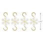 Mini Snowflake Metal Ornament Hooks, Set of 4, , large image number 3