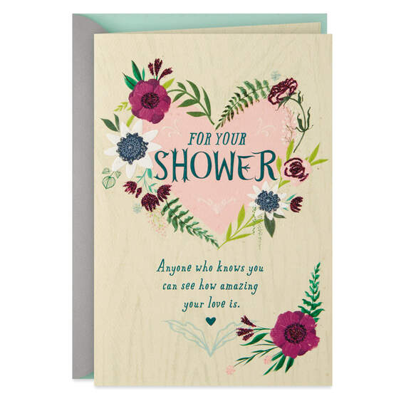 A Joy to Share in Your Celebration Wedding Shower Card, , large image number 1