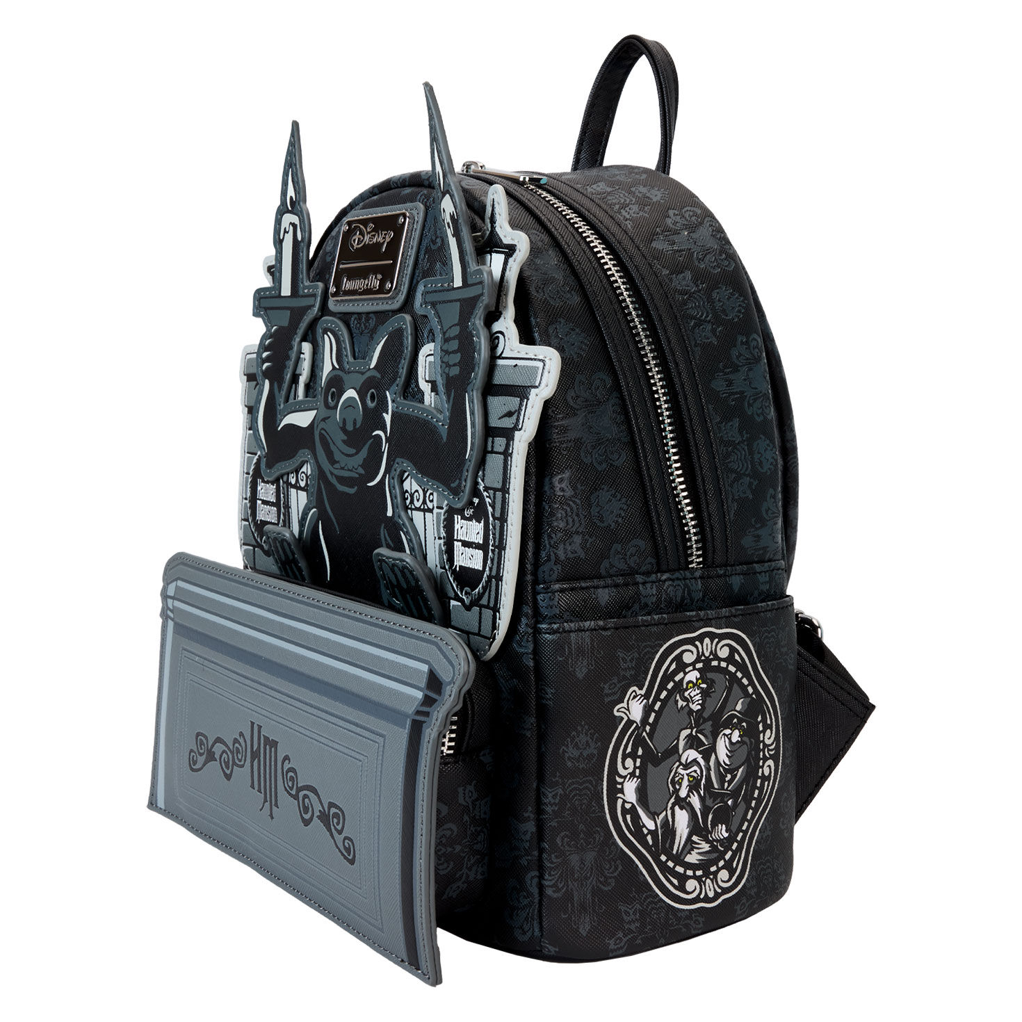 Loungefly Disney Haunted Mansion Gargoyle Glow in the Dark Mini Backpack Handbags Purses Hallmark