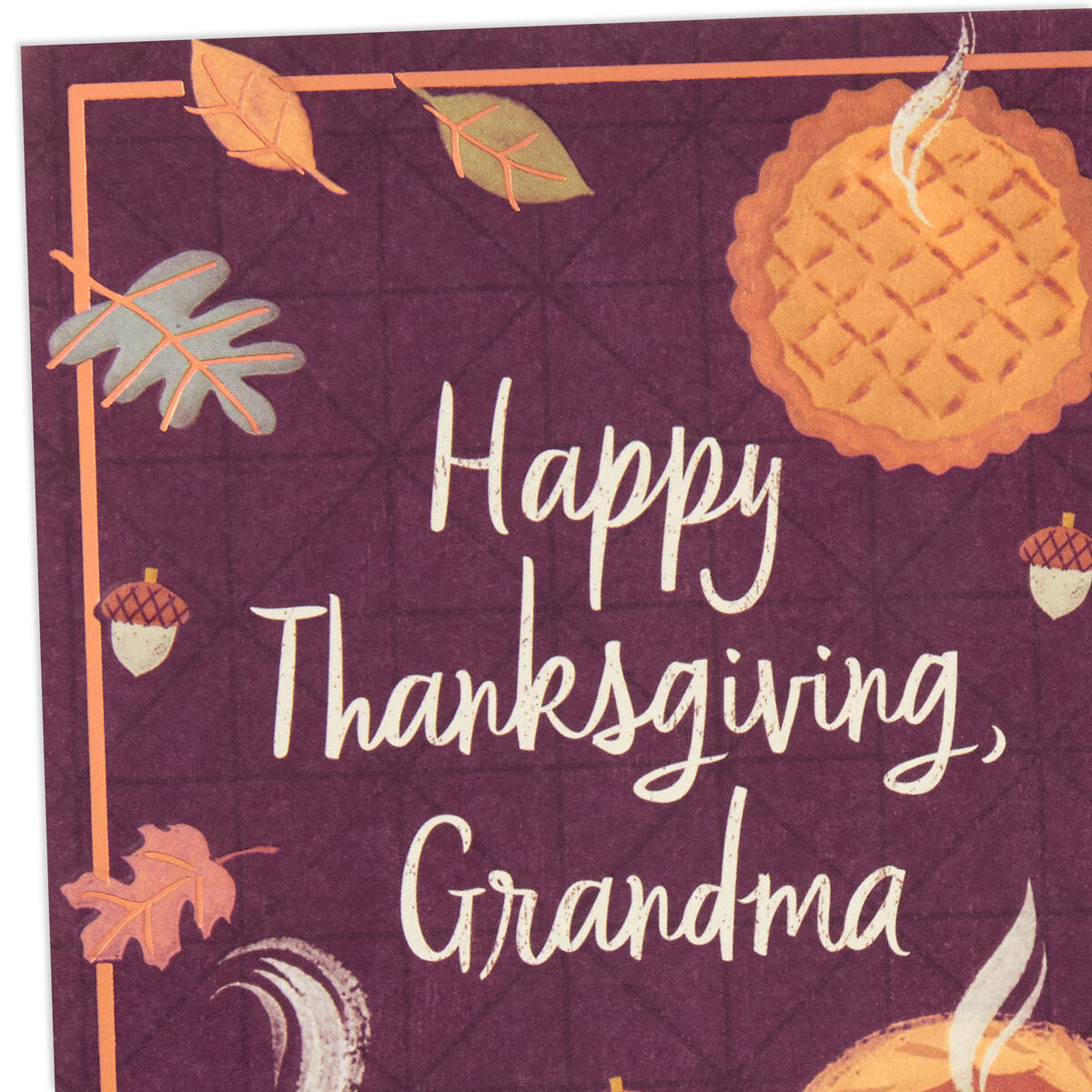 Grateful for Your Love Thanksgiving Card for Grandma Greeting Cards