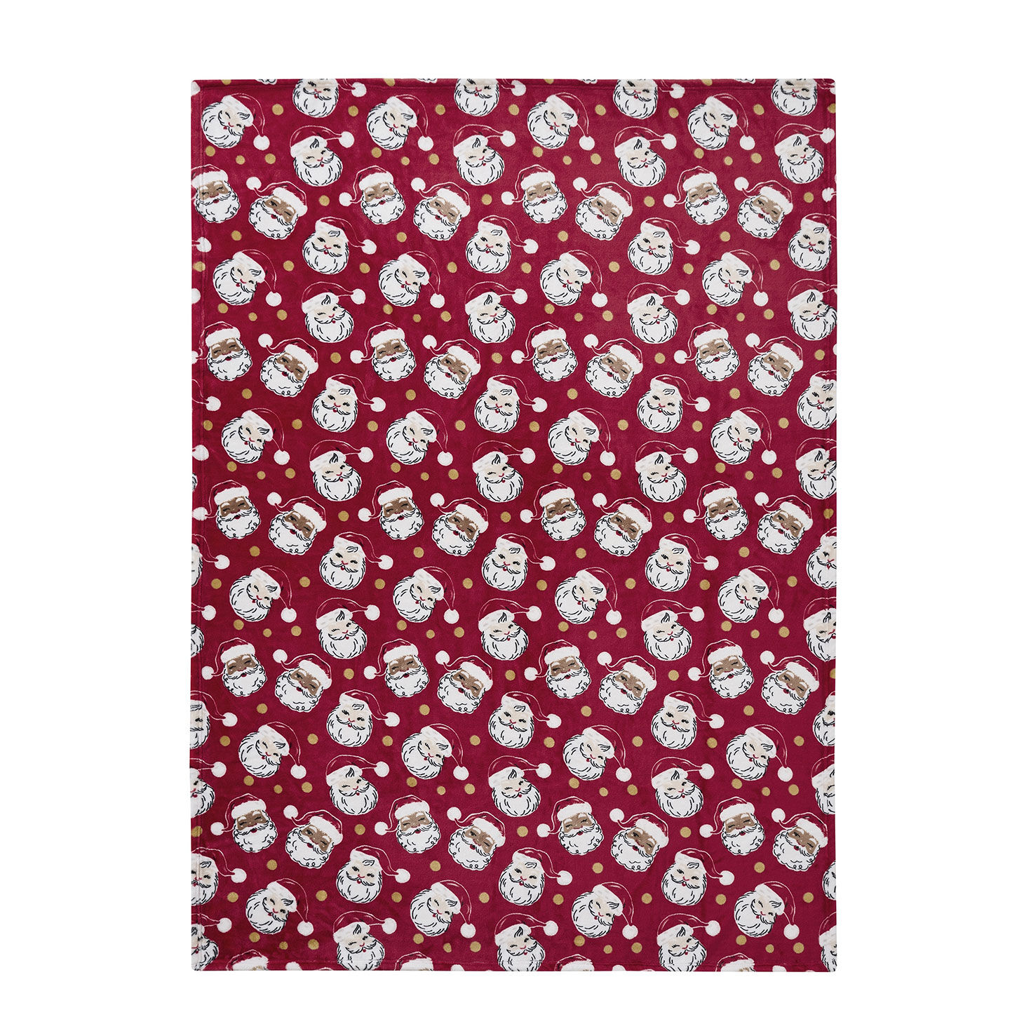 Hallmark Santa Plush Throw - 50x70 front flat image number 2