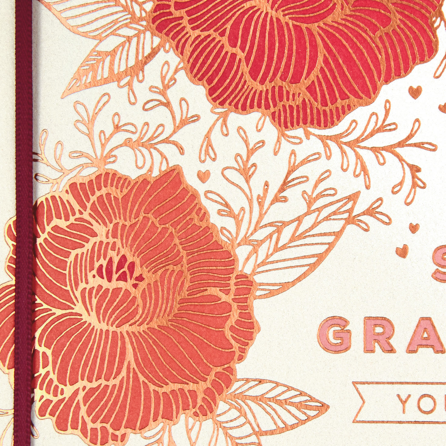 Orange, Red and Gold Flowers Sweetest Day Card for Wife Card Front Detail image number 4