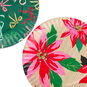 Small Melamine Plates in Bow and Poinsettia Patterns upclose view image number 3