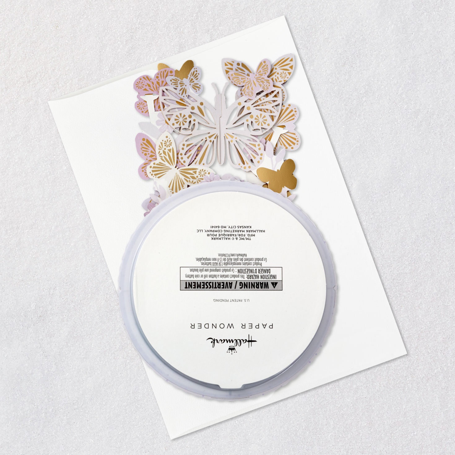 Butterfly Bouquet Musical Pop-Up Mother's Day Card Card Back with Envelope image number 8