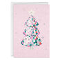 Geometric Tree on Pink Boxed Christmas Cards Card Front with envelope image number 2