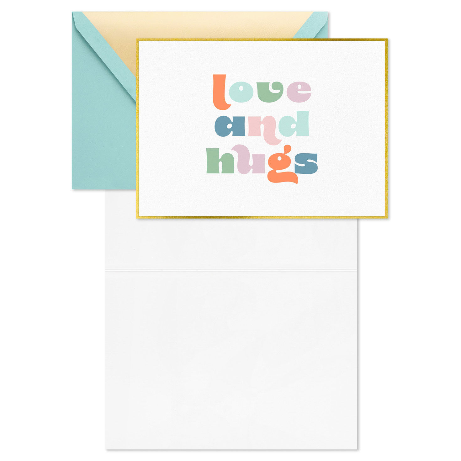 Mod Lettering Love and Hugs Blank Note Cards Pack  image number 3