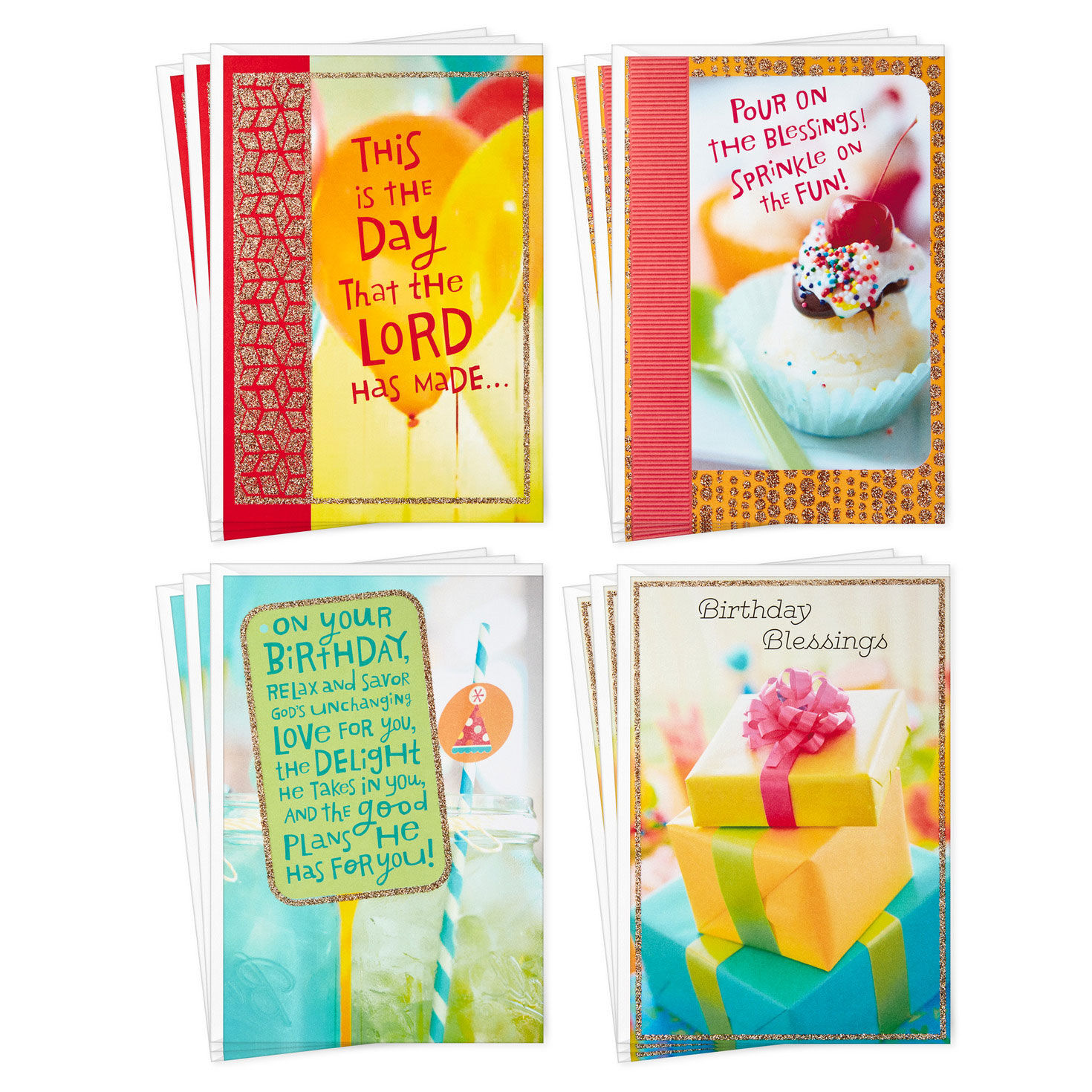 Colorful Assorted Religious Birthday Cards, Box of 12 for only USD 7.99 | Hallmark