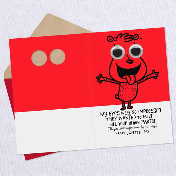 Googly-Eyed Funny Sweetest Day Card, , large image number 3