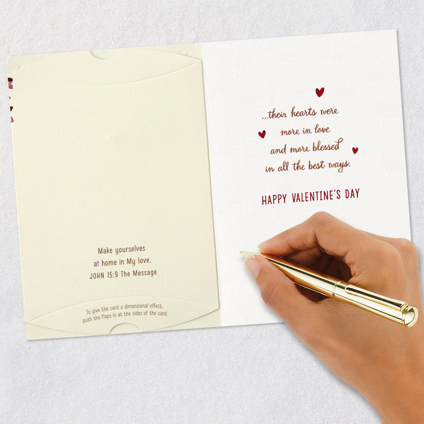 We're Blessed in Love Religious Pop-Up Valentine's Day Card for only USD 6.99 | Hallmark