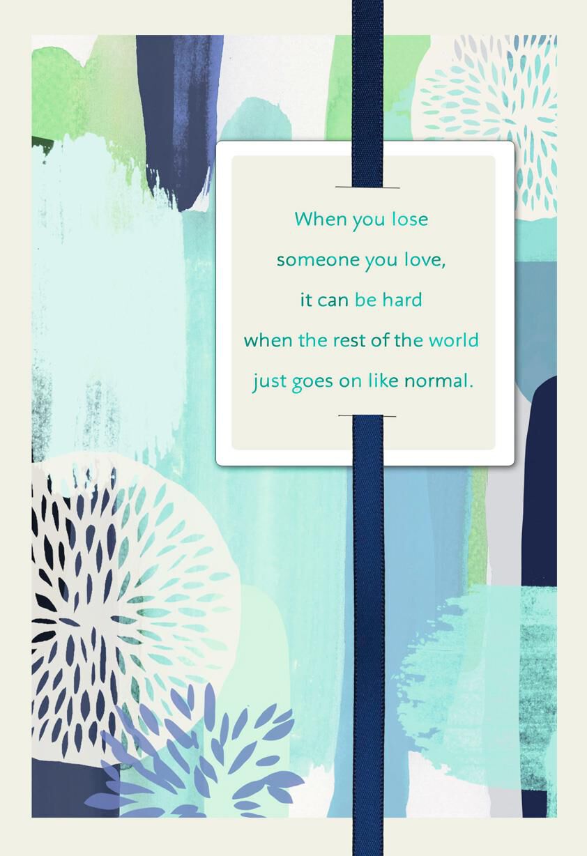 You Are Not Alone Sympathy Card