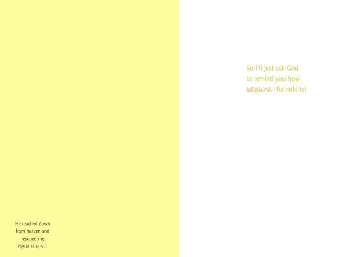 Hang in There Religious Encouragement Card