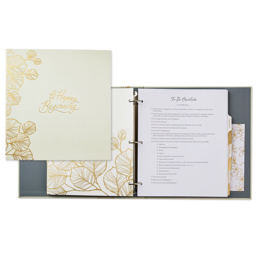 A Happy Beginning Wedding Planner 3-Ring Binder, 