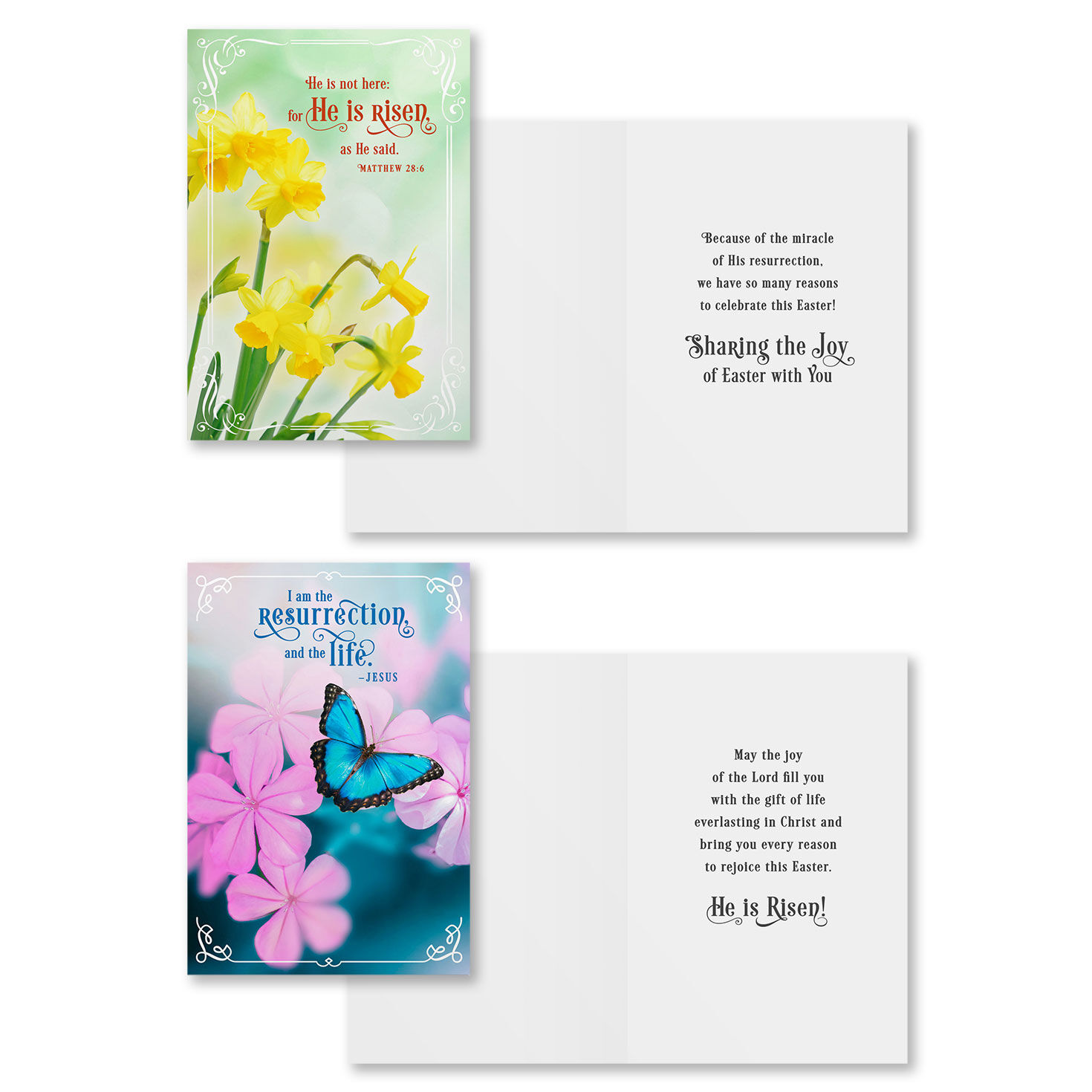 Floral Photos Christian Easter Cards Assortment Card Front with Sentiment image number 3