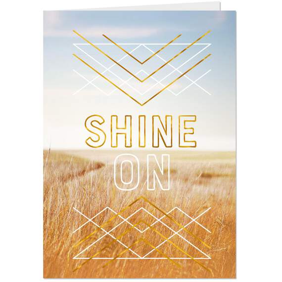 Shine On Congratulations Card with Temporary Tattoo, , large image number 1