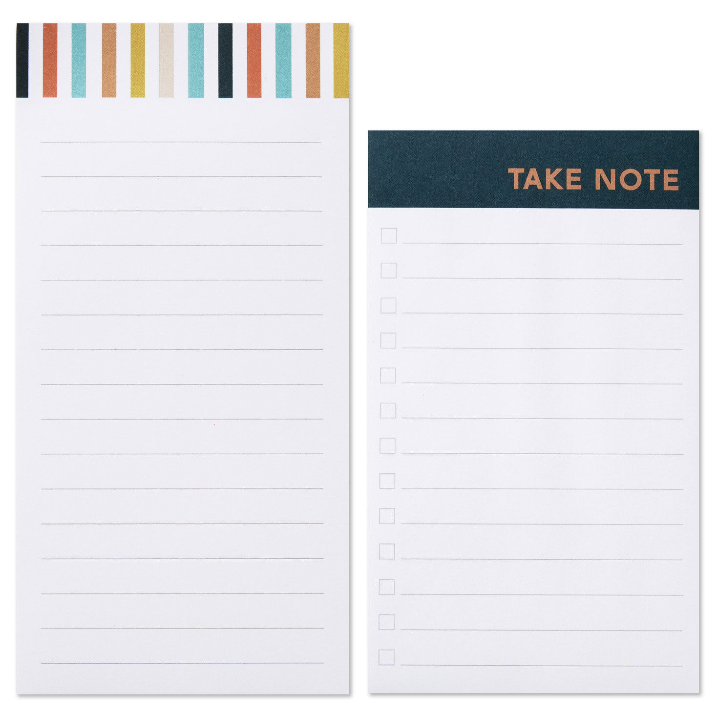 Tailored Plaid Memo Pads in Desk Caddy fronts image number 2