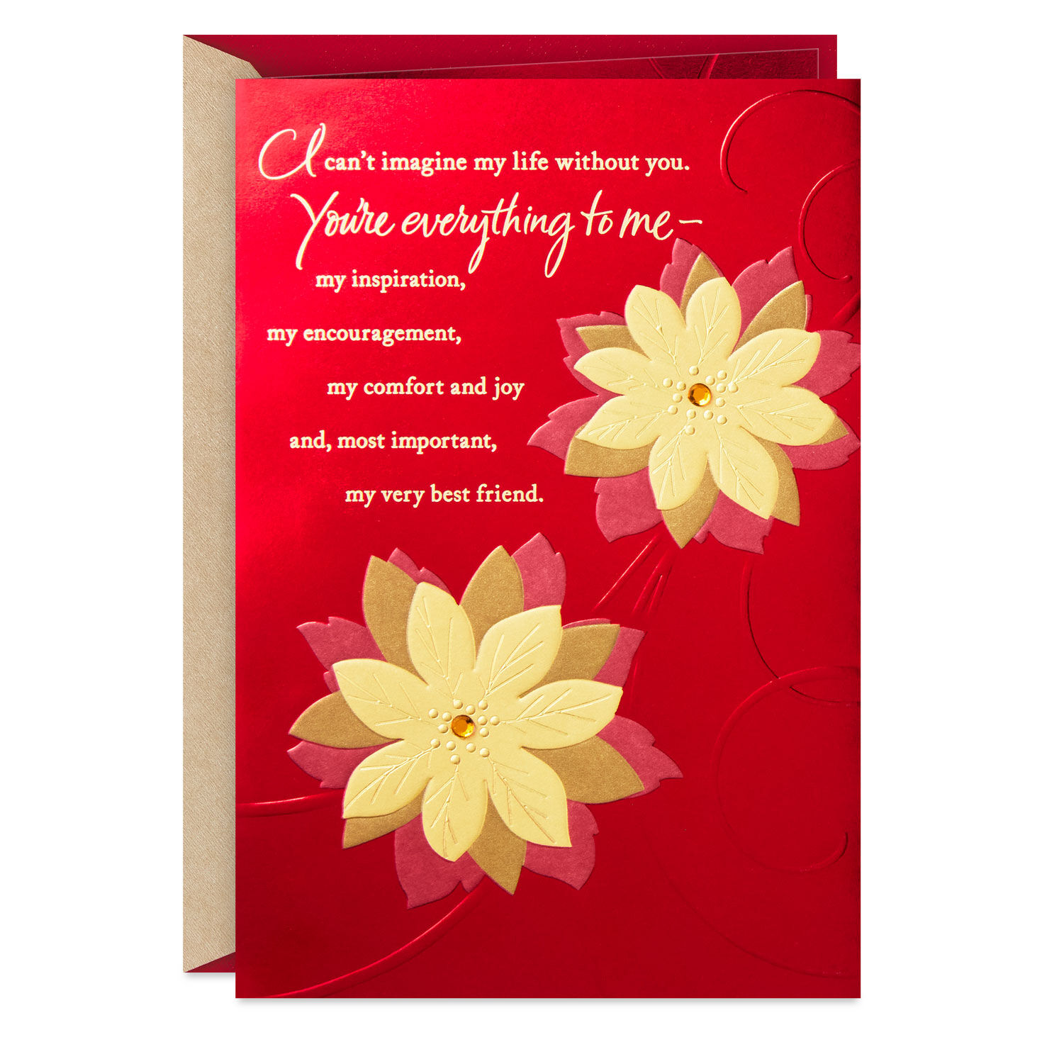 You're Everything to Me Romantic Christmas Card