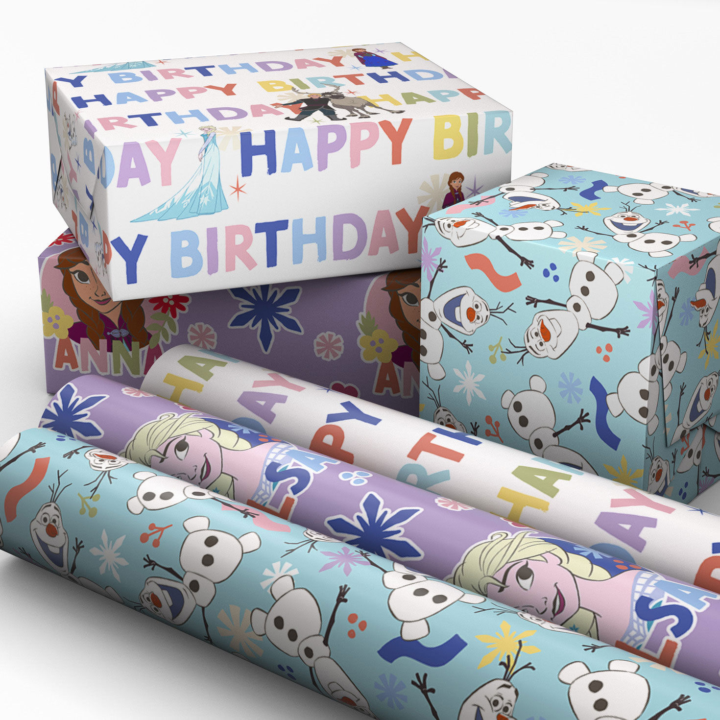Disney Frozen Mini Gift Wrap Rolls in use image number 2