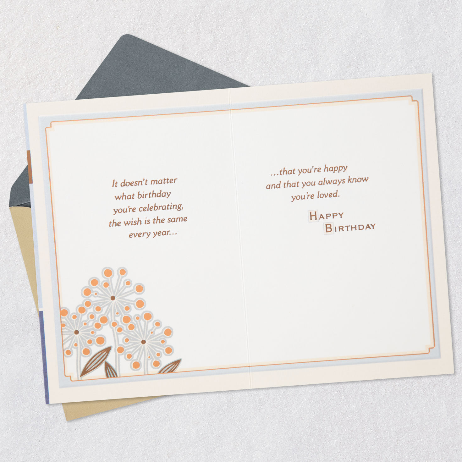 Mod Flowers on Blue Birthday Card for Son  image number 4