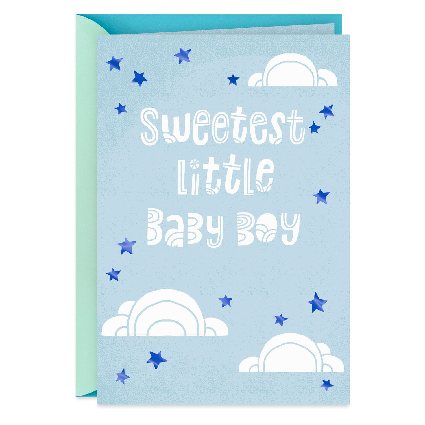 Sweetest Little One New Baby Card for Boy