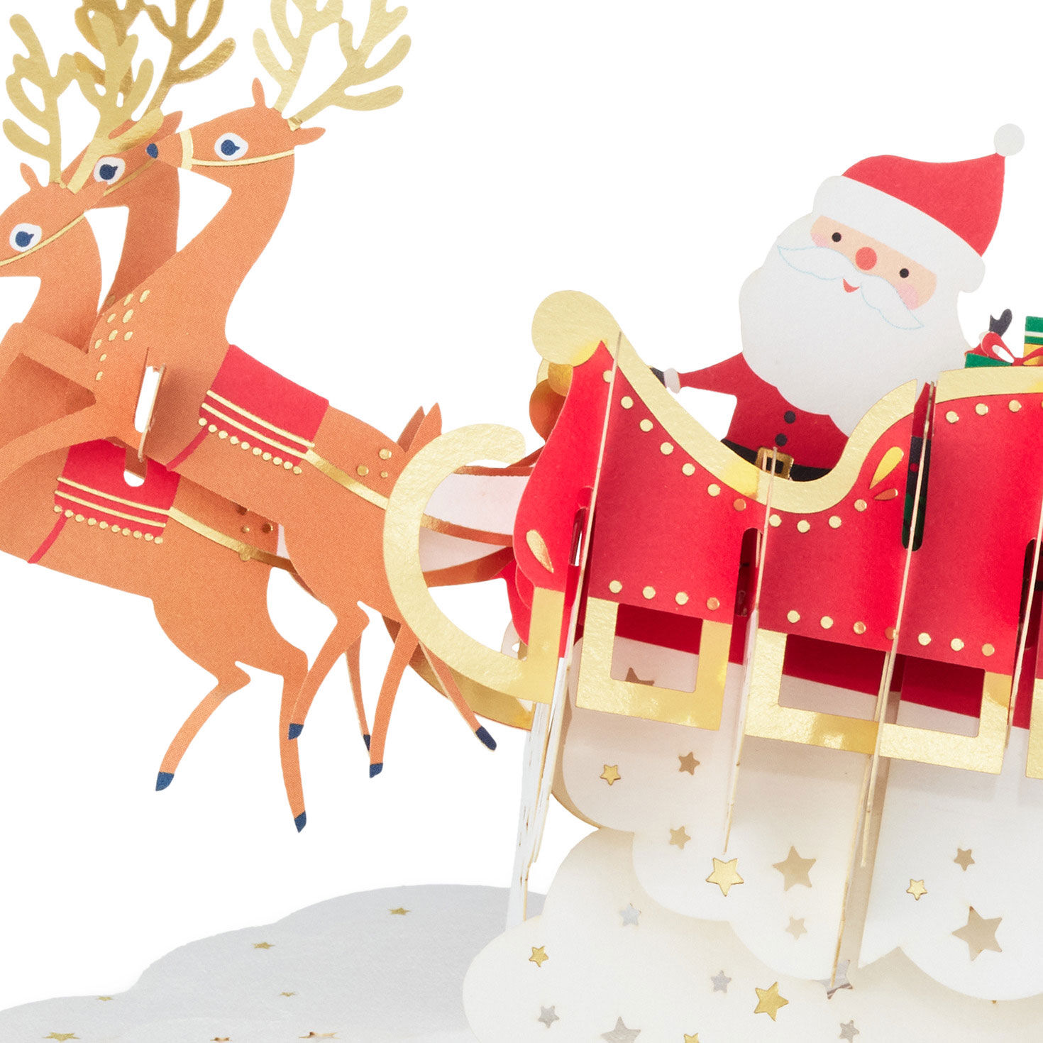 Santa's Sleigh Holiday Gift Wrap Accessory upclose view image number 5