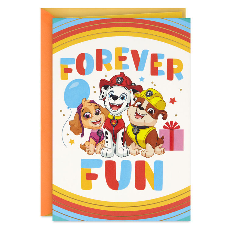 Paw Patrol™ Forever Fun Birthday Card for Kids