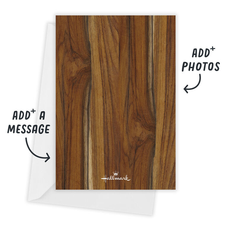 Letter Board Personalized Wedding Announcement Card Back with envelope  indicating personalization image number 3