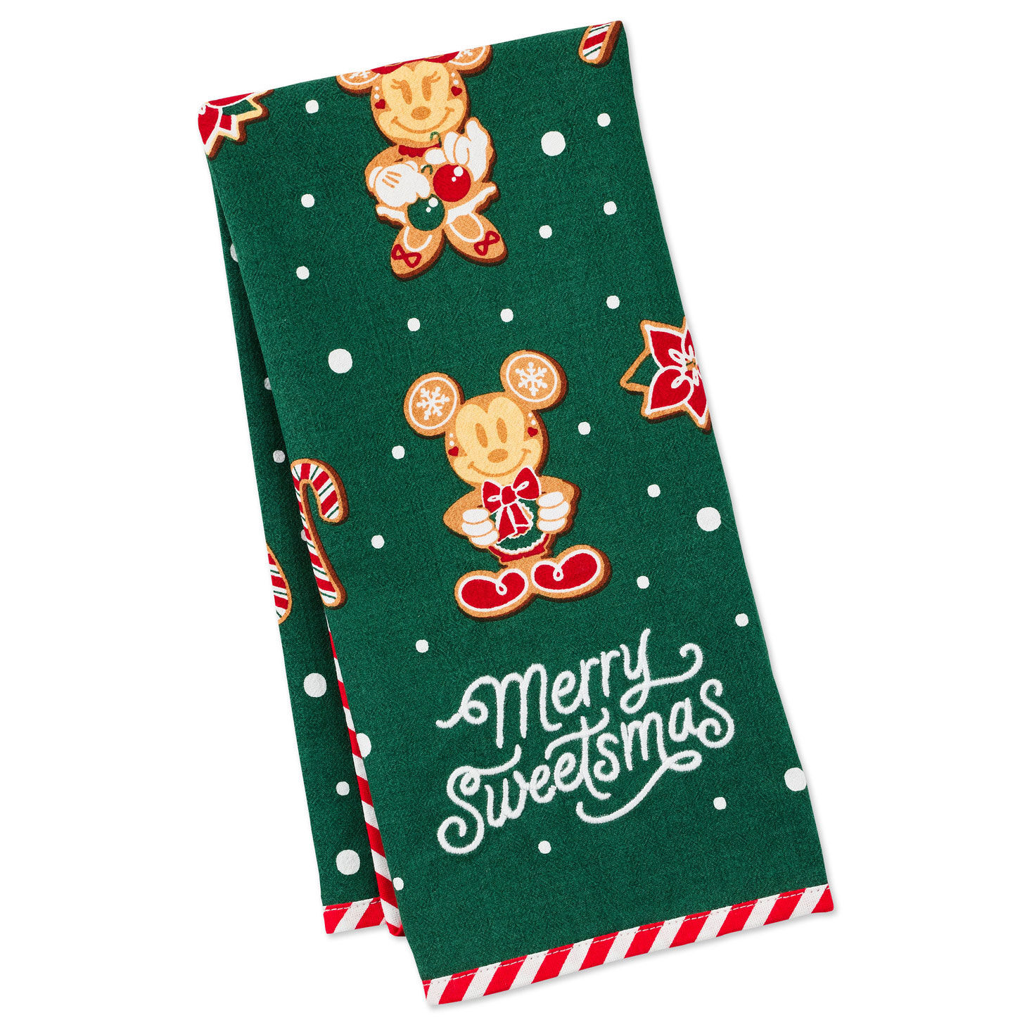 Disney Mickey and Friends Merry Sweetsmas Tea Towel, 18x26