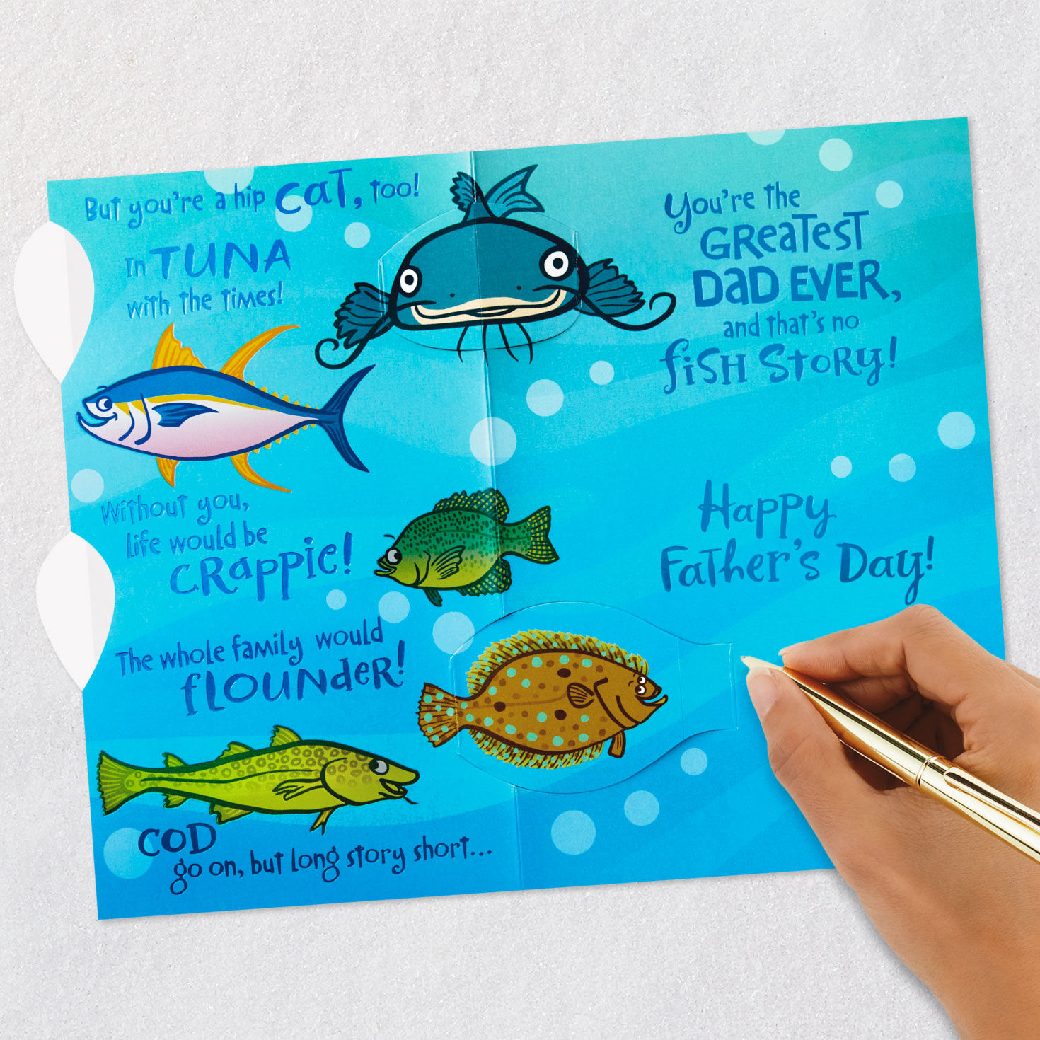 Holy Mackerel, You're One Great Dad Funny Father's Day Card for Dad for only USD 5.59 | Hallmark