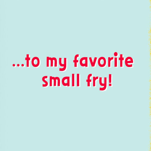 3.25" Mini Favorite Small Fry Thinking of You Card, 