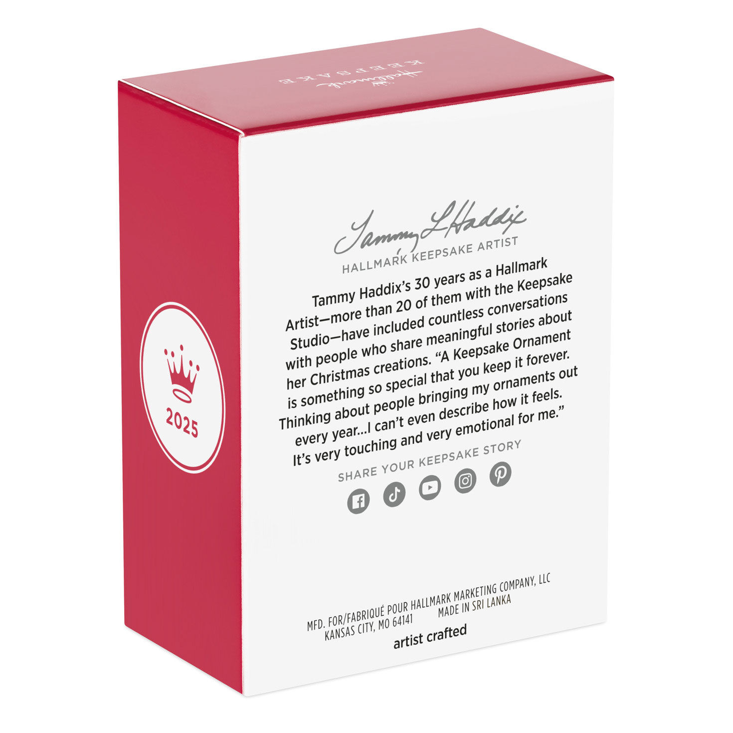 Hand Mixer Keepsake Ornament package back image number 8