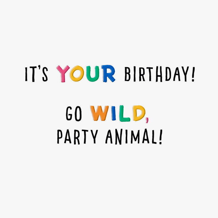 Party Animal Dogs Birthday Card for Kids, , large image number 2
