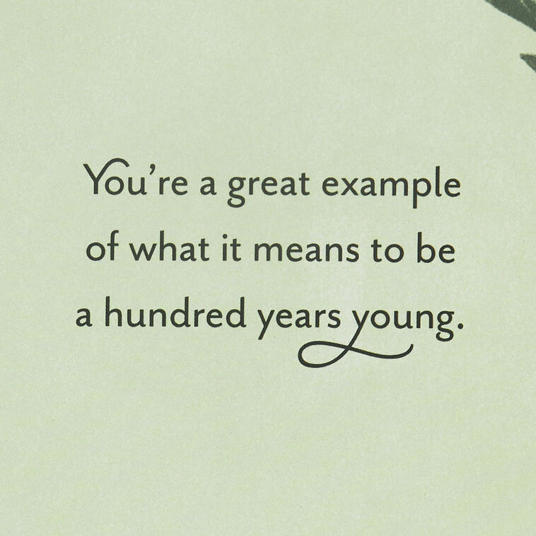 A Great Example of 100 Years Young 100th Birthday Card, , large image number 3