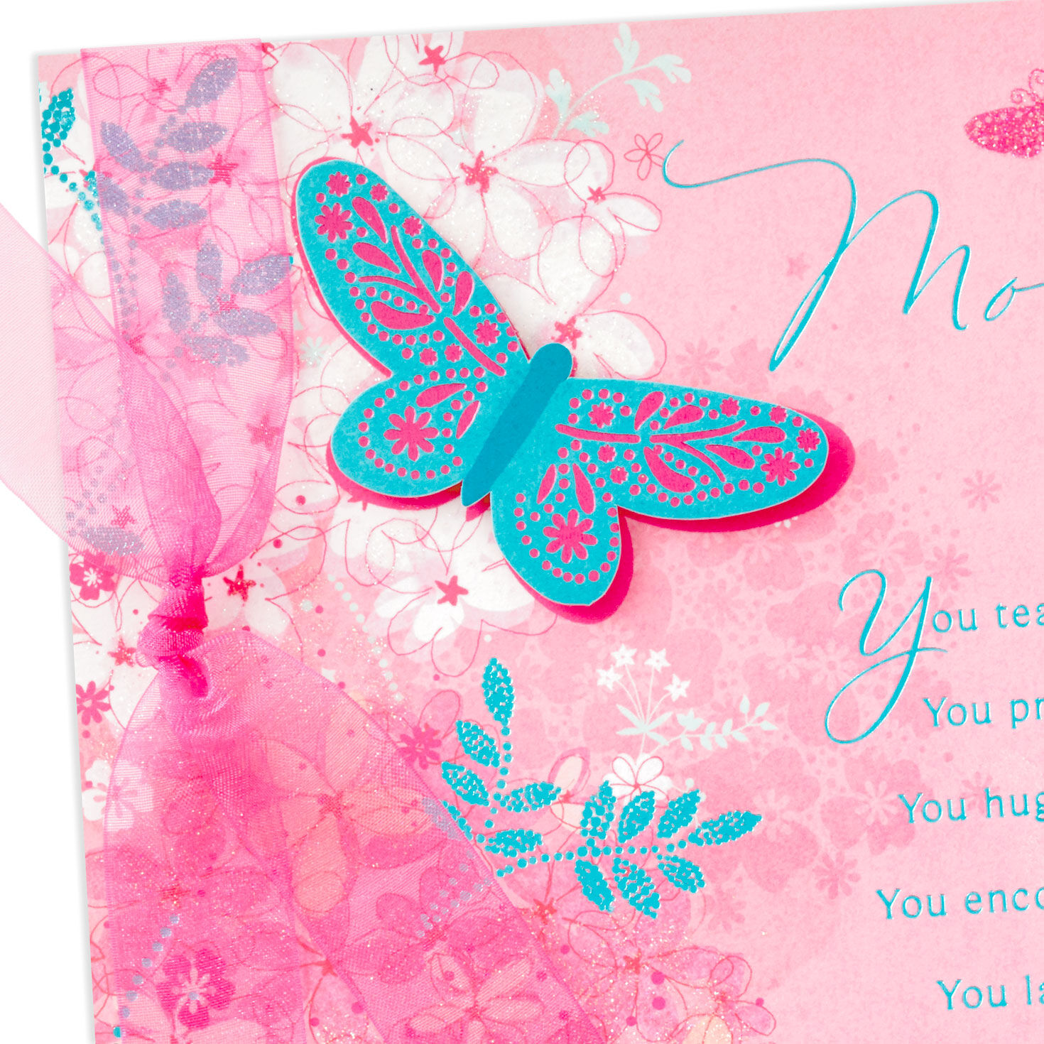 Thankful for You Butterfly Birthday Card for Mom, , large image number 4