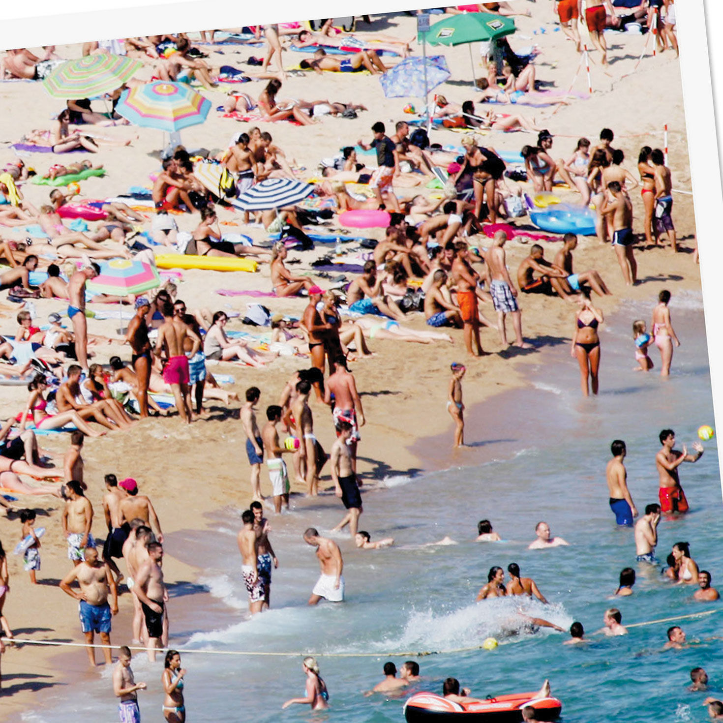 Crowded Beach Photo Mother's Day Card  image number 4