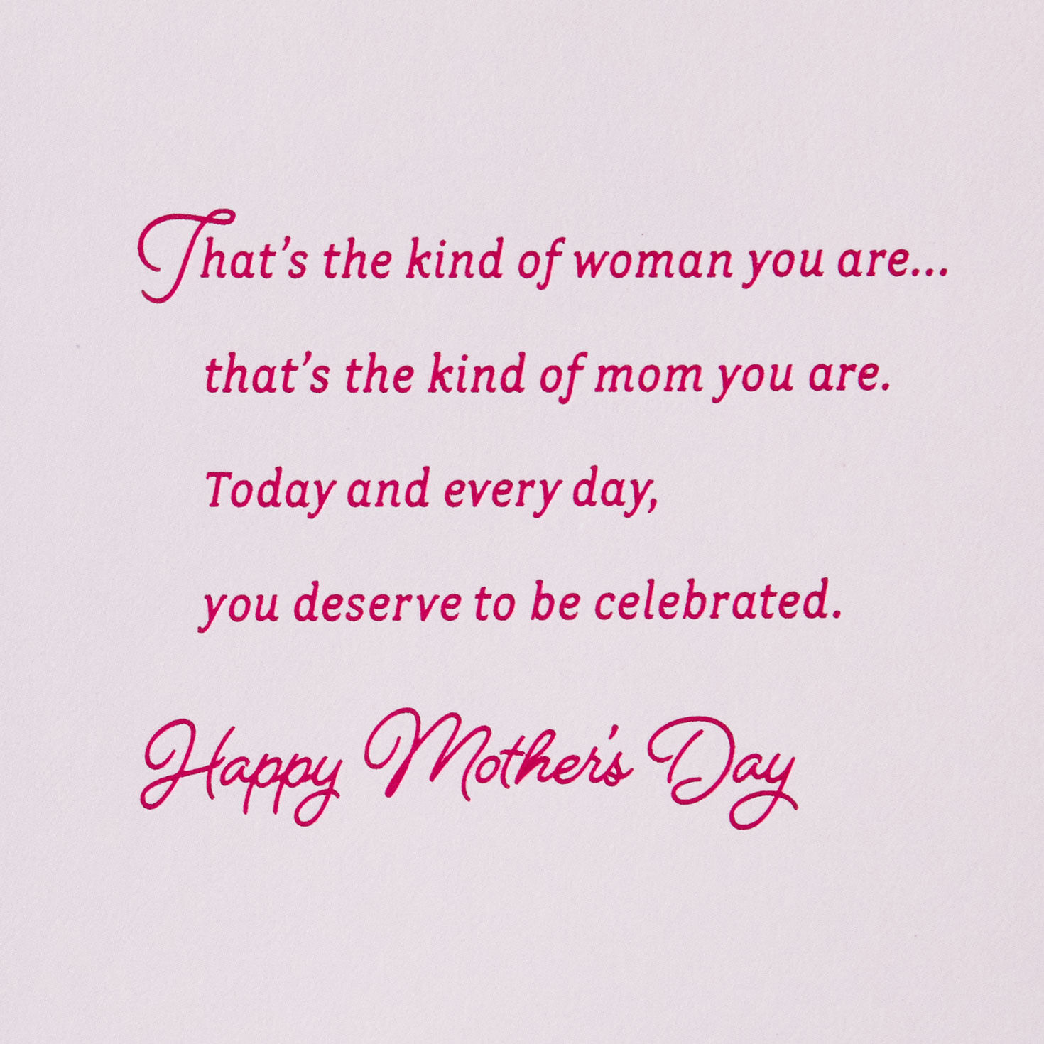 Whimsical Flowers on Pink Mother's Day Card Sentiment image number 2