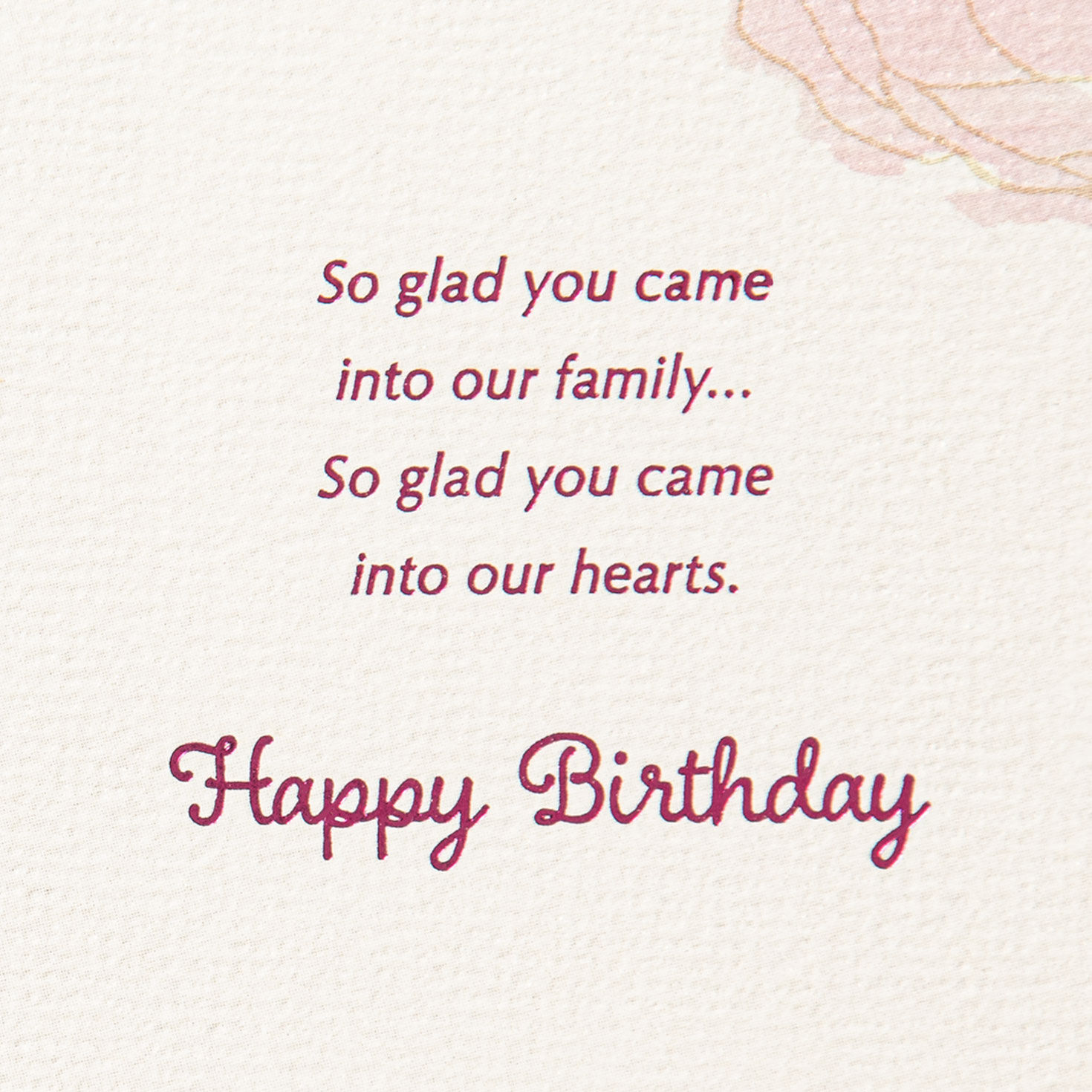 Watercolor Flowers Birthday Card for Daughter-in-Law sentiment image number 3