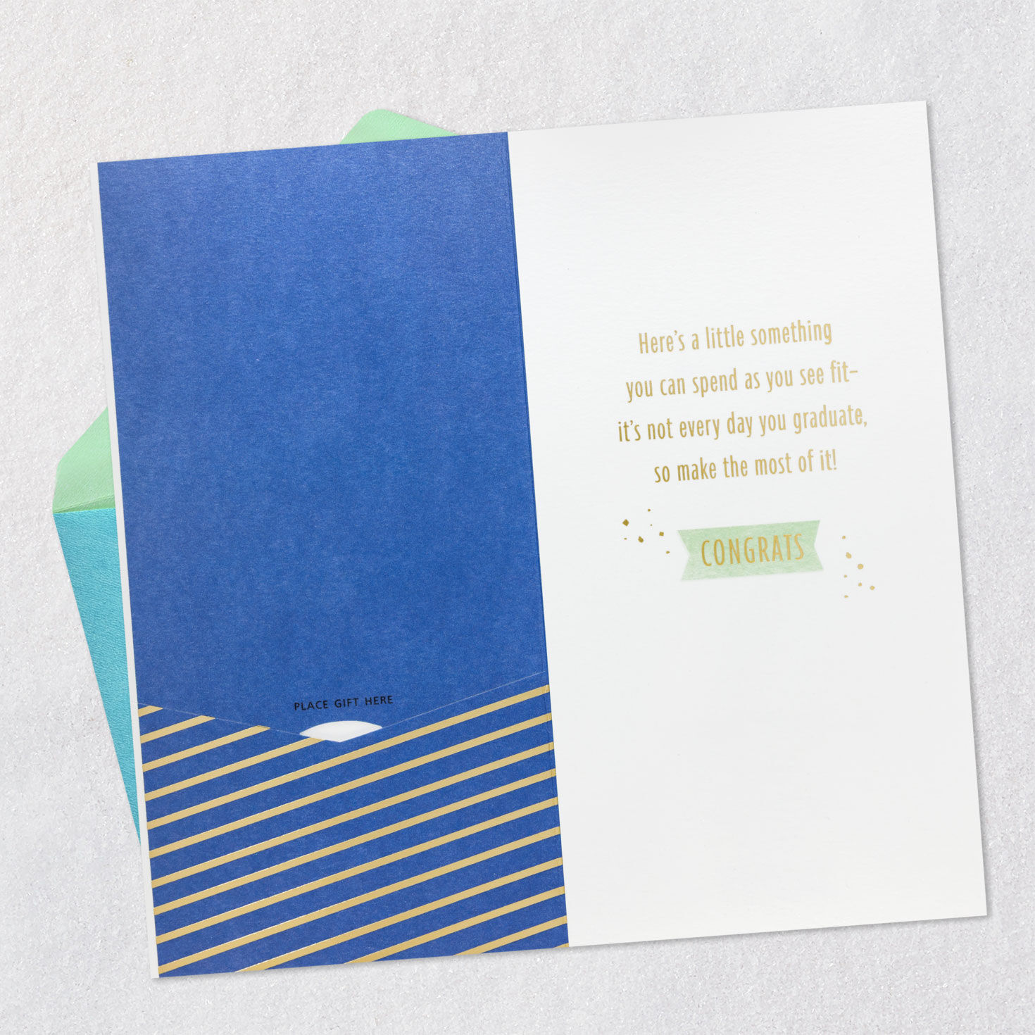 Colorful Lettering 2026 Graduation Money Holder Open card with envelope image number 4