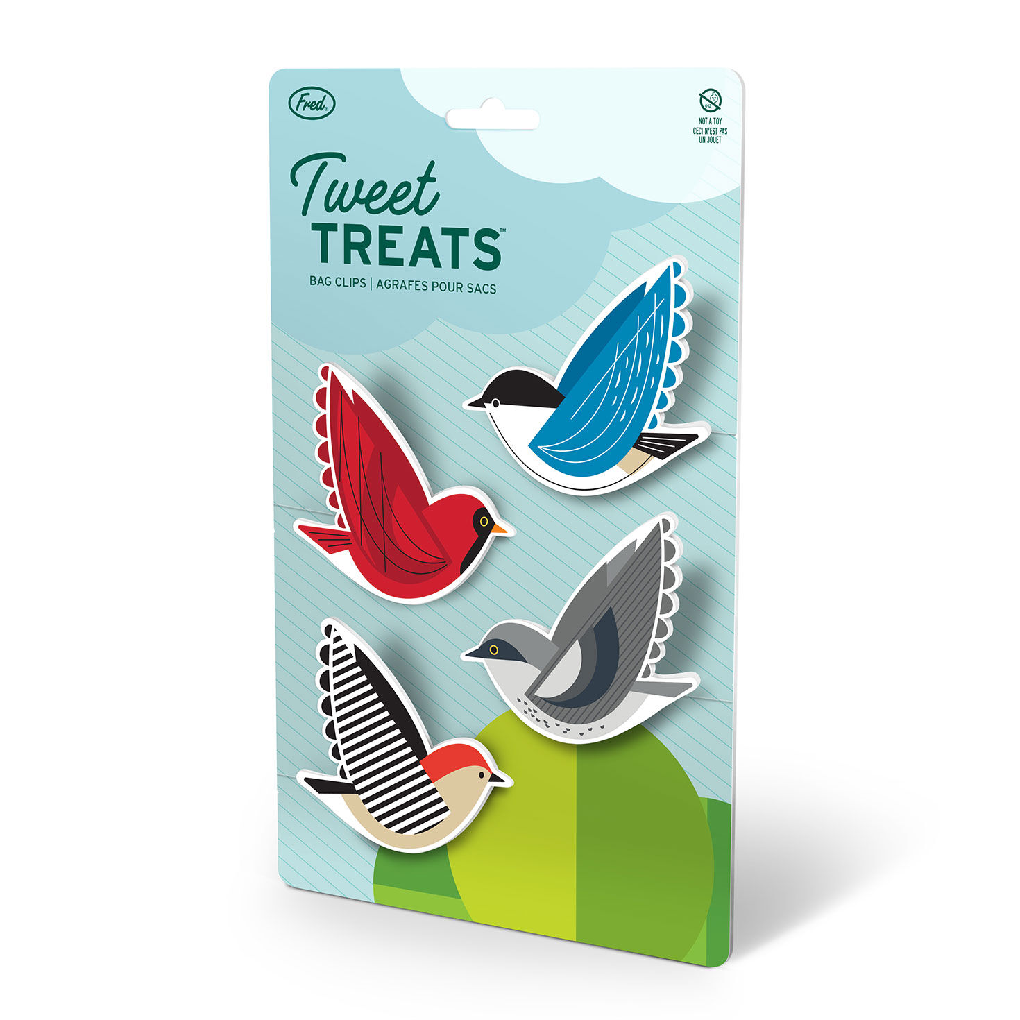 Fred Tweet Treats Bird Chip Clips, Set of 4 Kitchen Accessories
