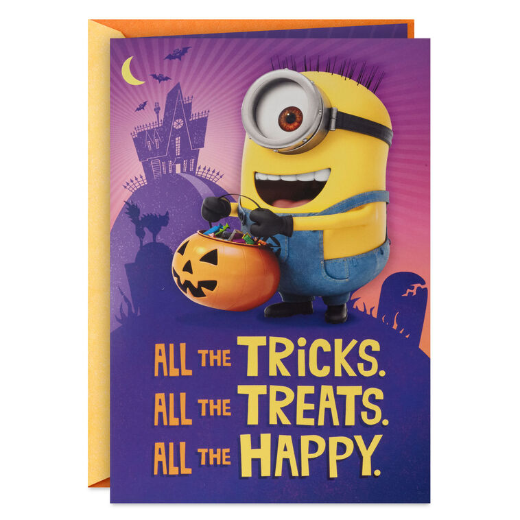 Minions All the Happy Musical Halloween Card