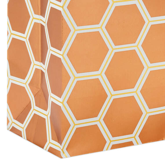 6.5" Copper Hexagons Small Gift Bag, , large image number 5