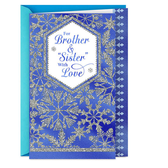 Sending You Love Christmas Card for Brother and Sister-in-Law