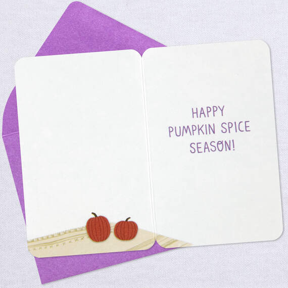 3.25" Mini Happy Pumpkin Spice Season Card, , large image number 4